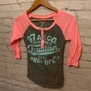 American eagle outfitters baseball tee